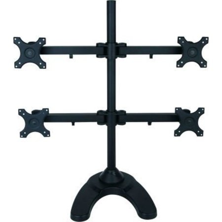 HOMEVISION TECHNOLOGY TygerClaw Quad-Arm Desk Monitor Mount, Black LCD6004